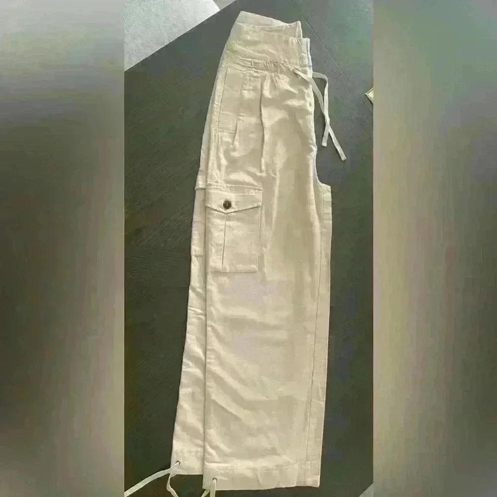 Venus NWOT Linen Cargo Style Pant Size 2 - Picture 5 of 13